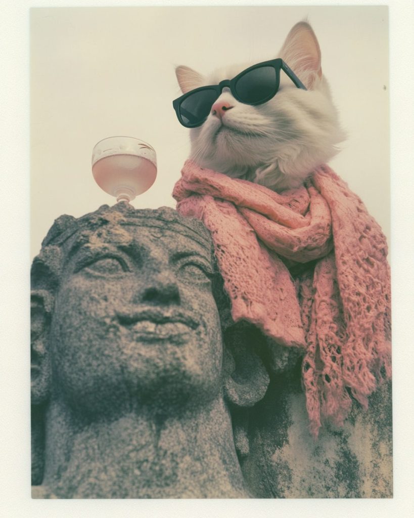 Golden statue of Snob Cat